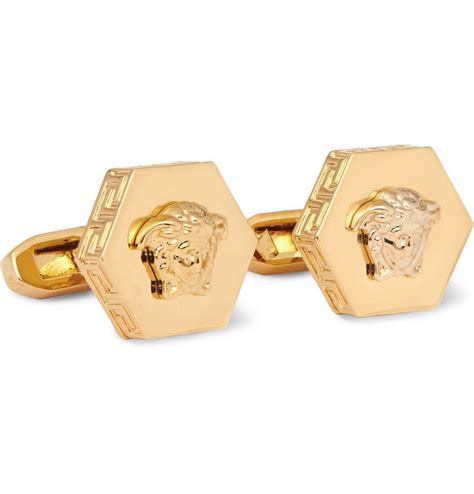 versace gold cufflinks|versace cufflinks gold.